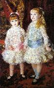 Pierre-Auguste Renoir Pink and Blue - The Cahen d'Anvers Girls France oil painting artist